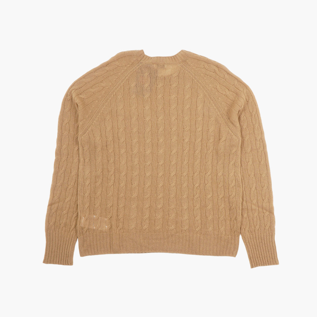 ETRO Cable Knit Sweater in Beige