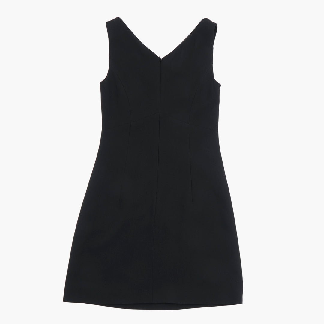 MOSCHINO Elegant Black Dress with Central Embellishment