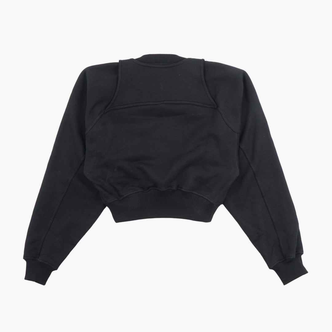 OFF-WHITE Nero Sweatshirt with Iconic "OFF" Logo for Versatile Urban Style