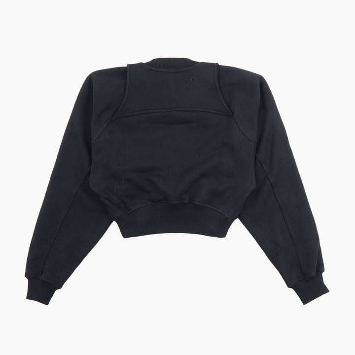 OFF-WHITE Nero Sweatshirt with Iconic "OFF" Logo for Versatile Urban Style