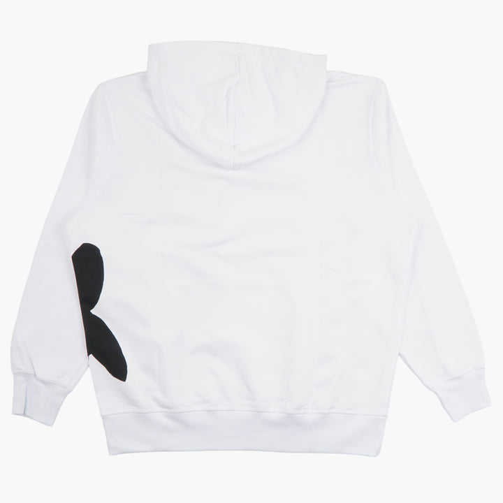 ALEXANDER MCQUEEN WHITE SWEATSHIRT WITH FLOWER PRINT