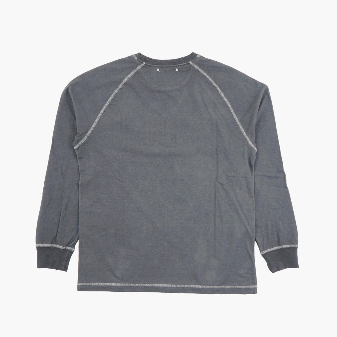 Camicia a maniche lunghe Golden Goose - Grigio-Bianco