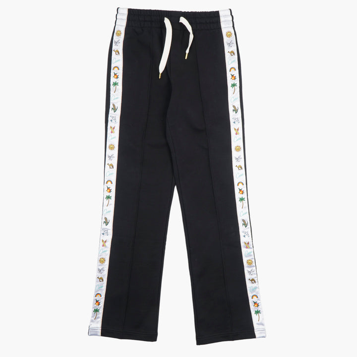 Casablanca Track Pants - Black-Multi with Vibrant Detailing by Casablanca