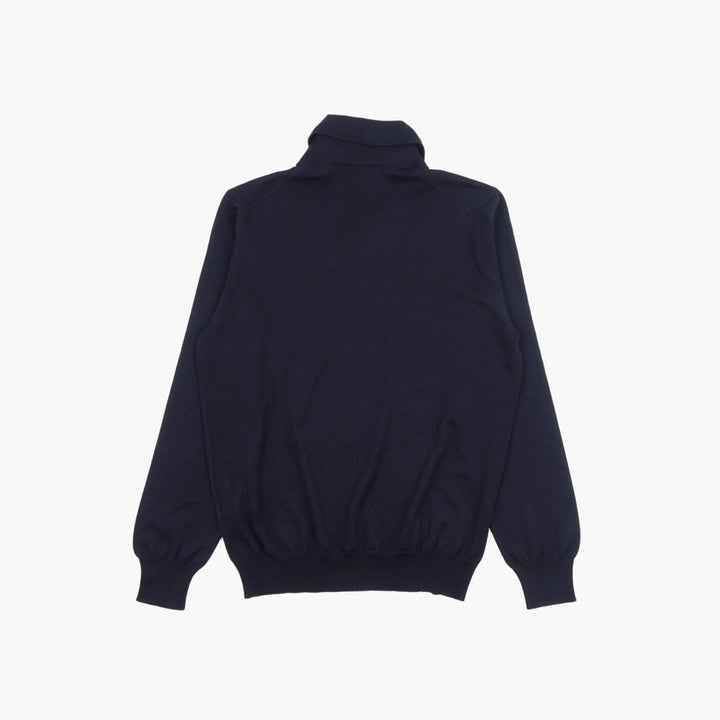 LARDINI Turtleneck Sweater in Black