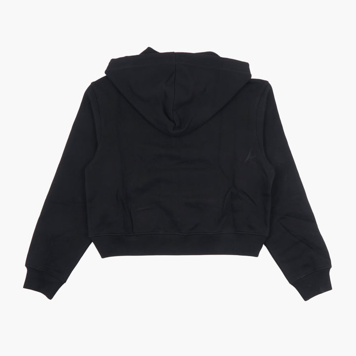 Moschino Black Zip-Up Hoodie with Branded Logo Black