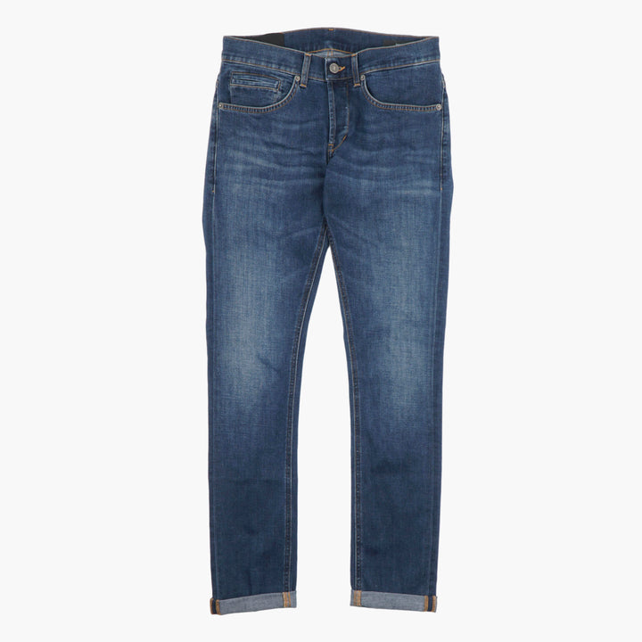 Dondup Premium Denim Jeans with Modern Fit in Timeless Blue Wash