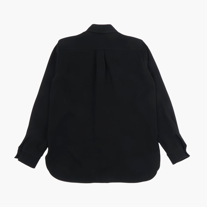 MAX MARA Elegant Nero Shirt with Concealed Buttons