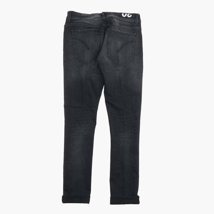 Dondup Black Dark Wash Jeans - Tailored Fit with Classic Five-Pocket Design