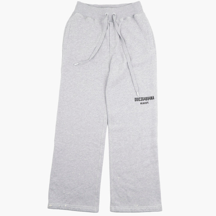 Dolce & Gabbana Men's Grey Sweatpants - Luxury Comfort with Iconic Logo Detail