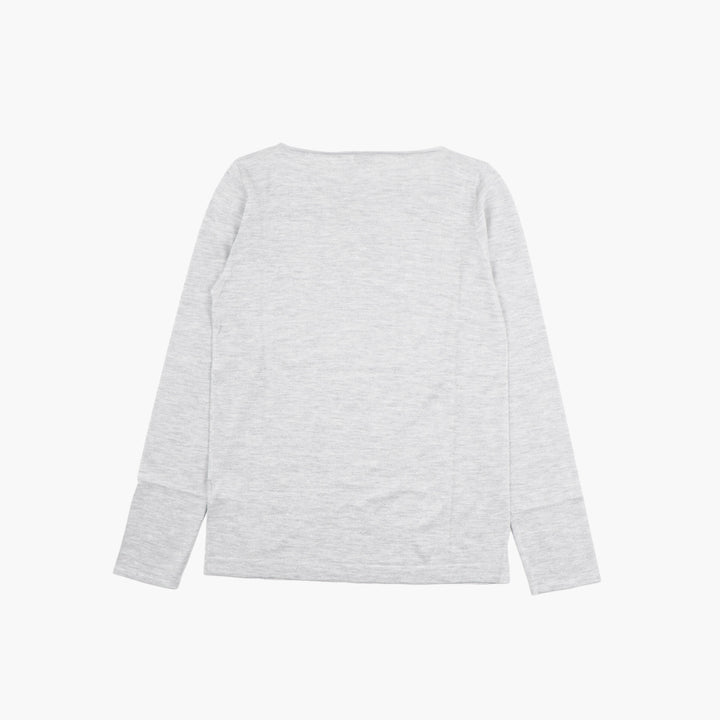 Brunello Cucinelli Women's Long-Sleeve Grey Top - Premium Italian Craftsmanship