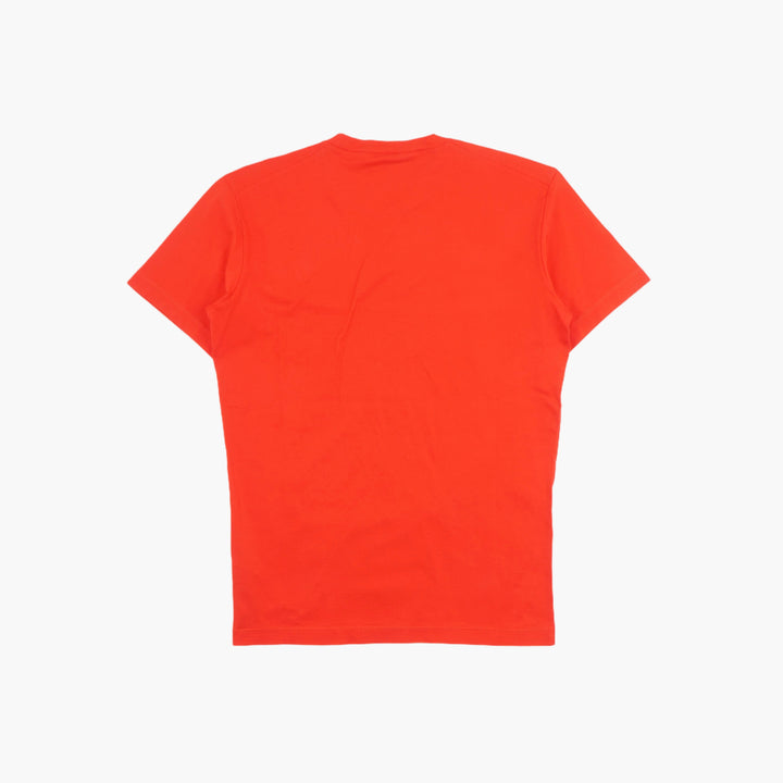 DSQUARED2 Men's Red Logo T-Shirt "Master Trophy Champion"