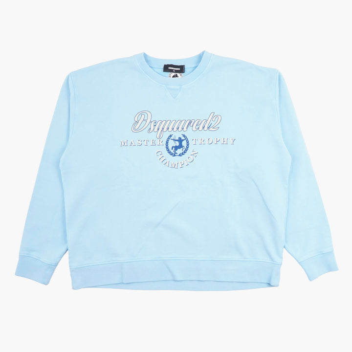 DSQUARED2 Light Blue "Master Trophy Champion" Sweatshirt