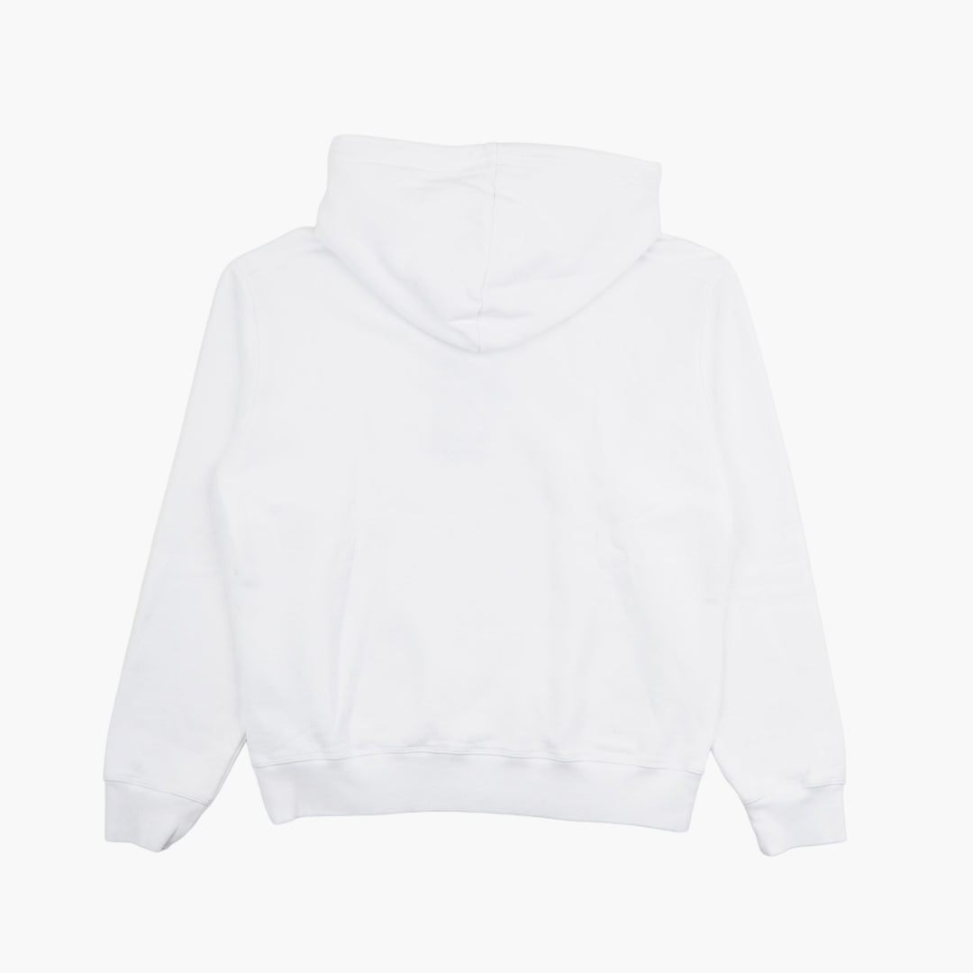 DSQUARED2 White Hoodie with Bold Logo Design