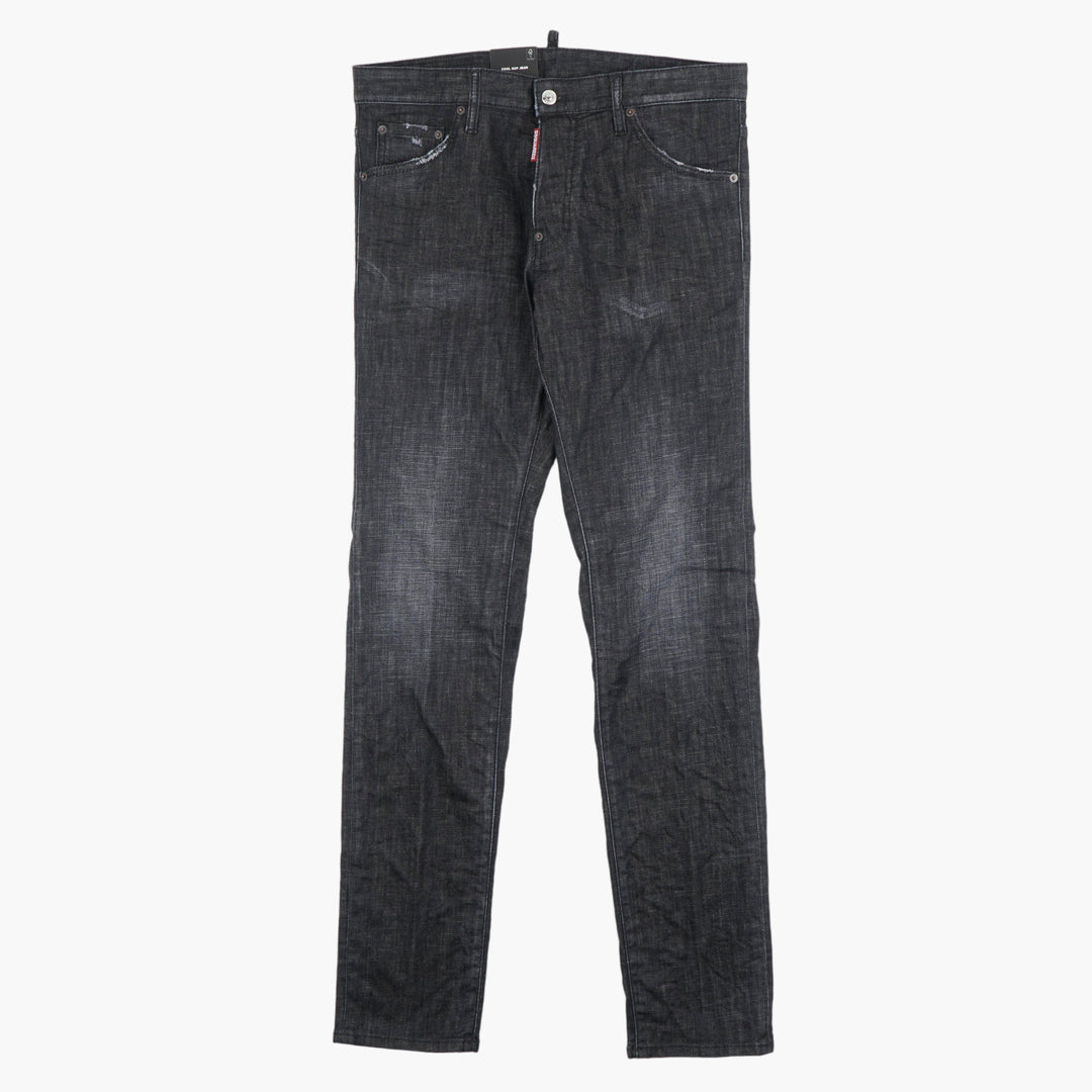 Jeans da uomo DSQUARED2 Premium Dark Wash Denim - Nero