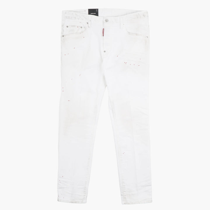 Jeans bianchi rovinati DSQUARED2 da uomo