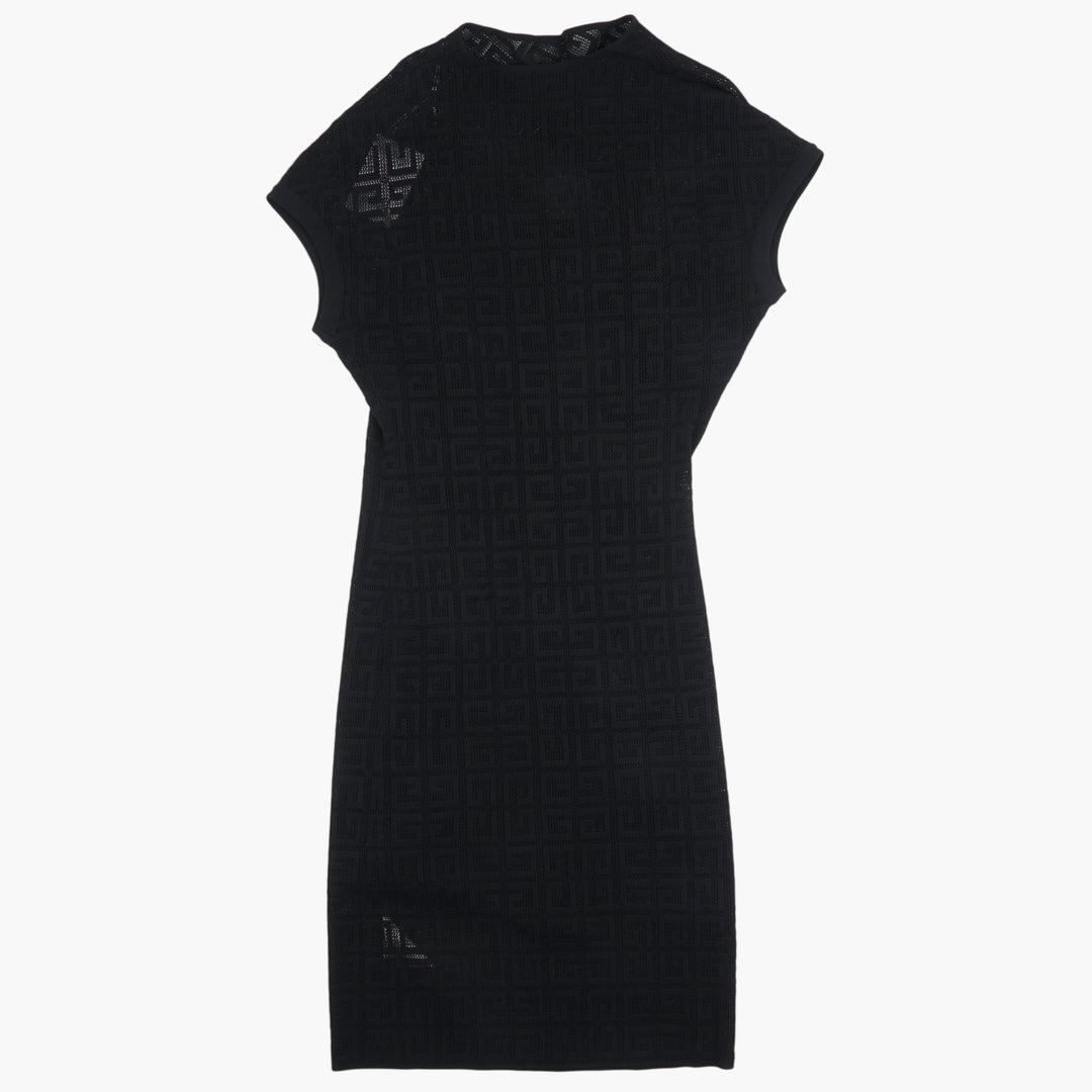 Givenchy Elegant Black Dress with Intricate Patterns