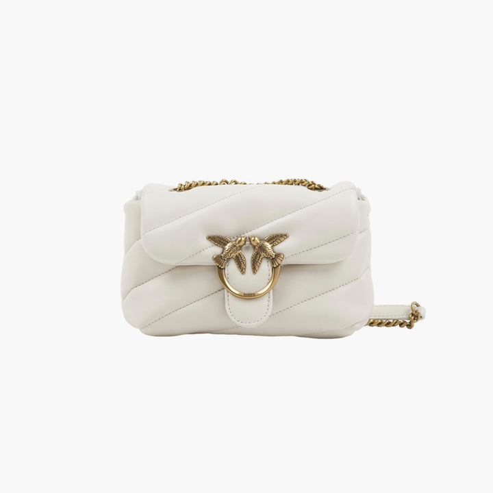 PINKO MINI WHITE SHOULDER BAG