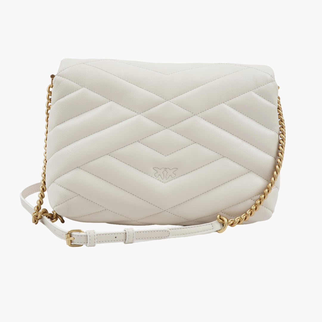 PINKO WHITE SHOULDER BAG