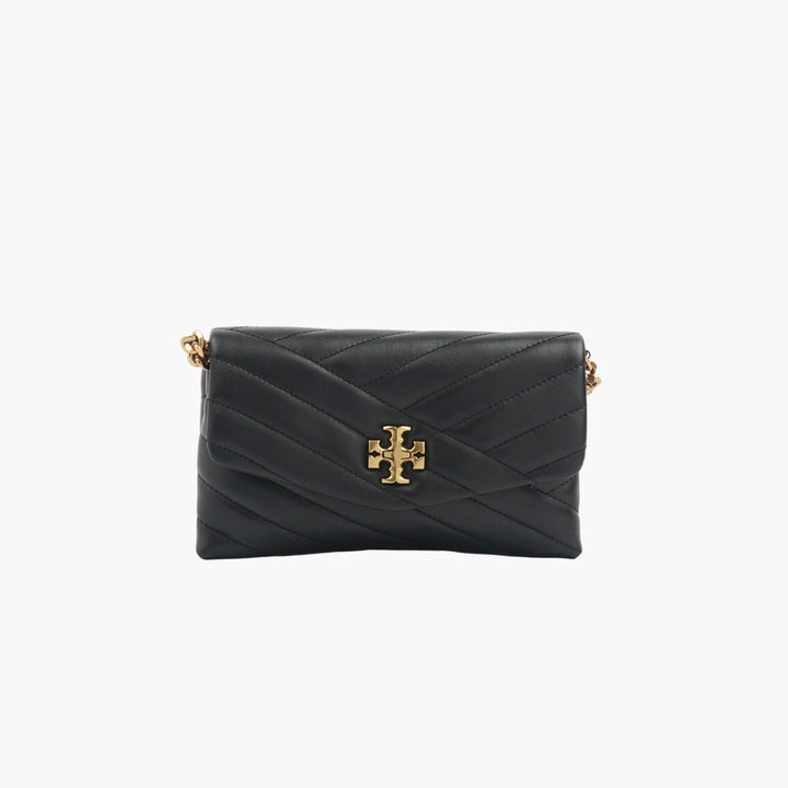 Tory Burch Quilted Shoulder Bag - Black-Gold