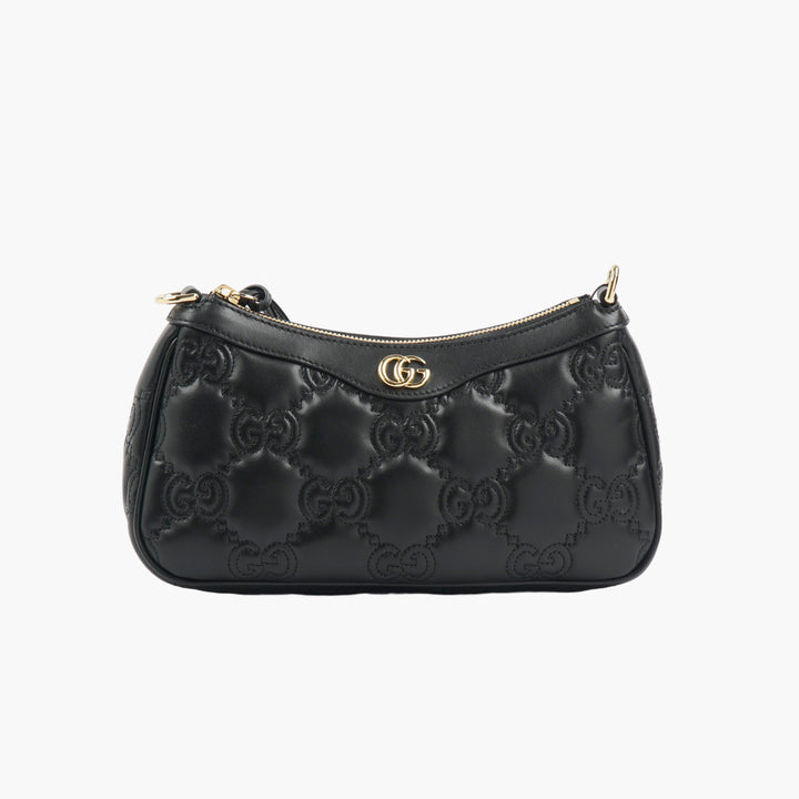 Gucci Black Leather Bag with GG Detailing - Luxury Handbag Made in Italy