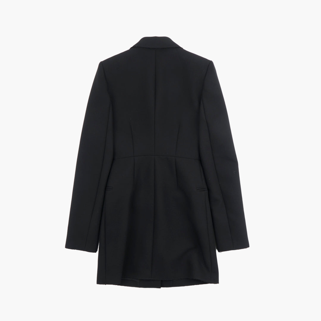 Cappotto nero sartoriale da donna MSGM