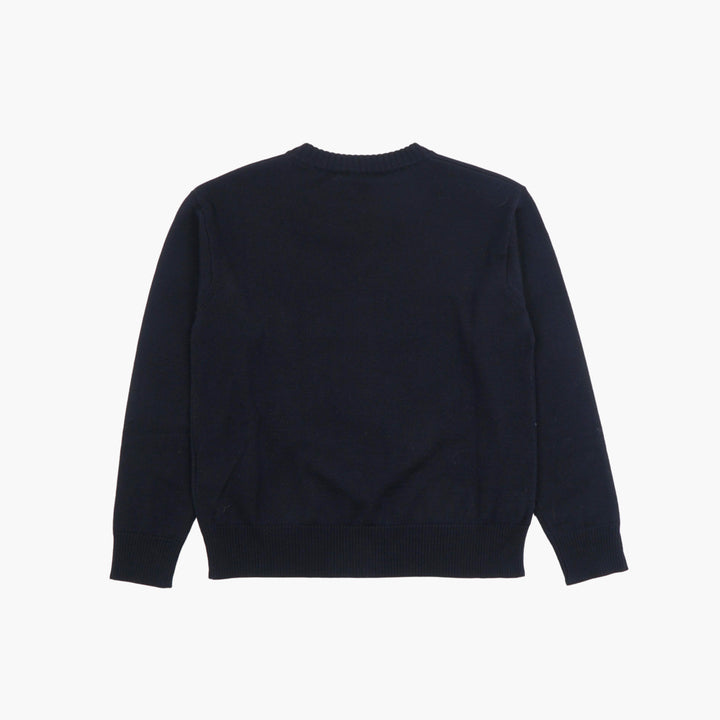 MAX MARA Anchor Sweater - Navy-White Nautical Design