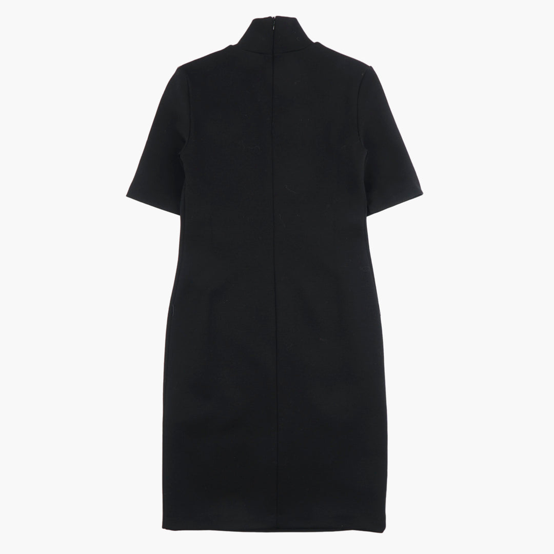 Max Mara Elegante Abito Collo Alto - Nero