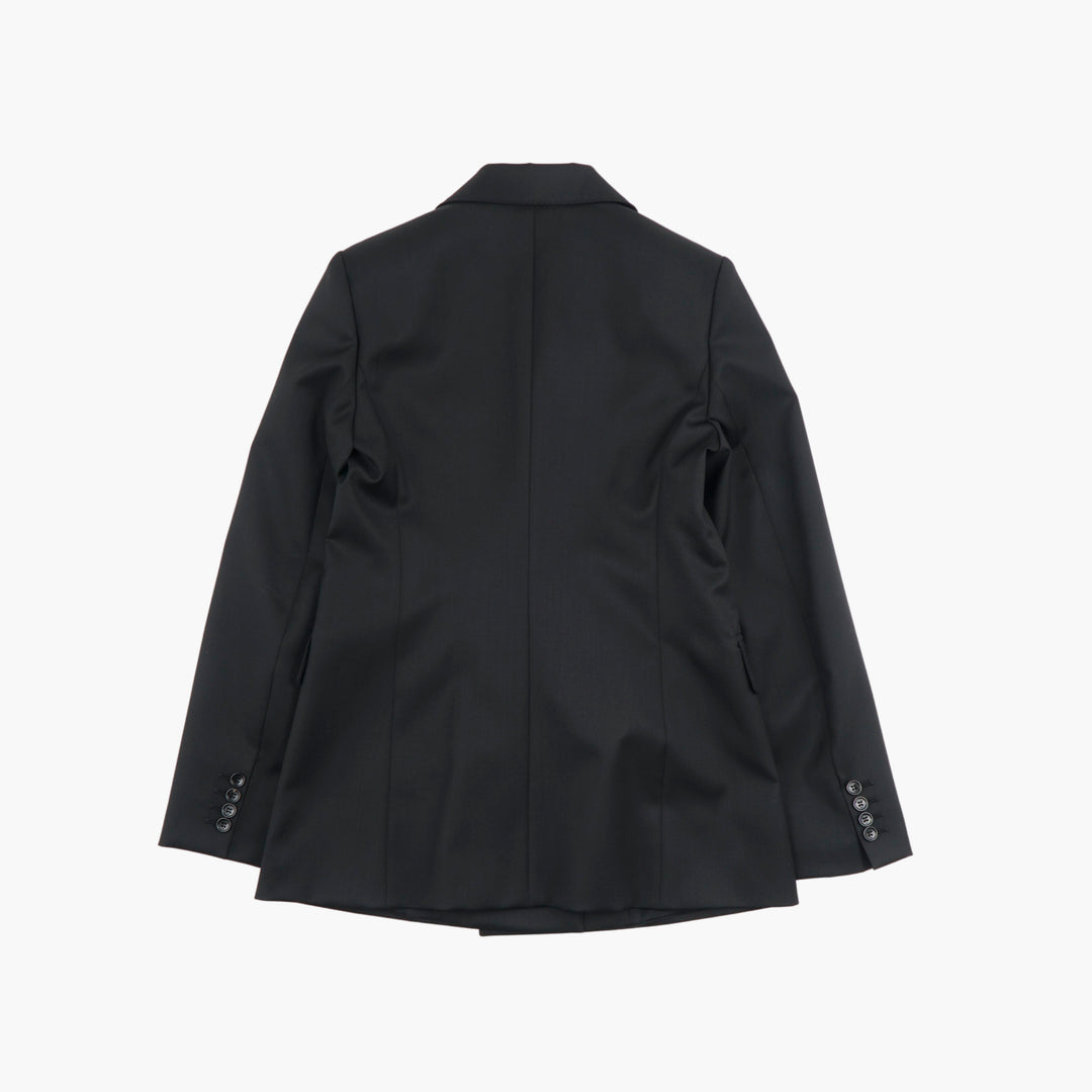 Max Mara Double-Breasted Blazer in Nero