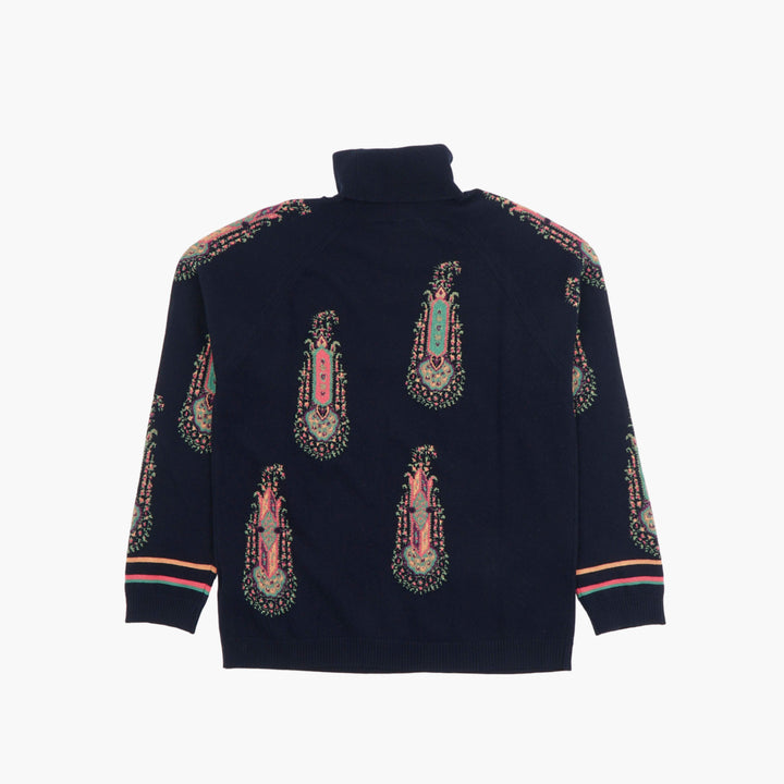 ETRO Multicolour Paisley High-Neck Sweater