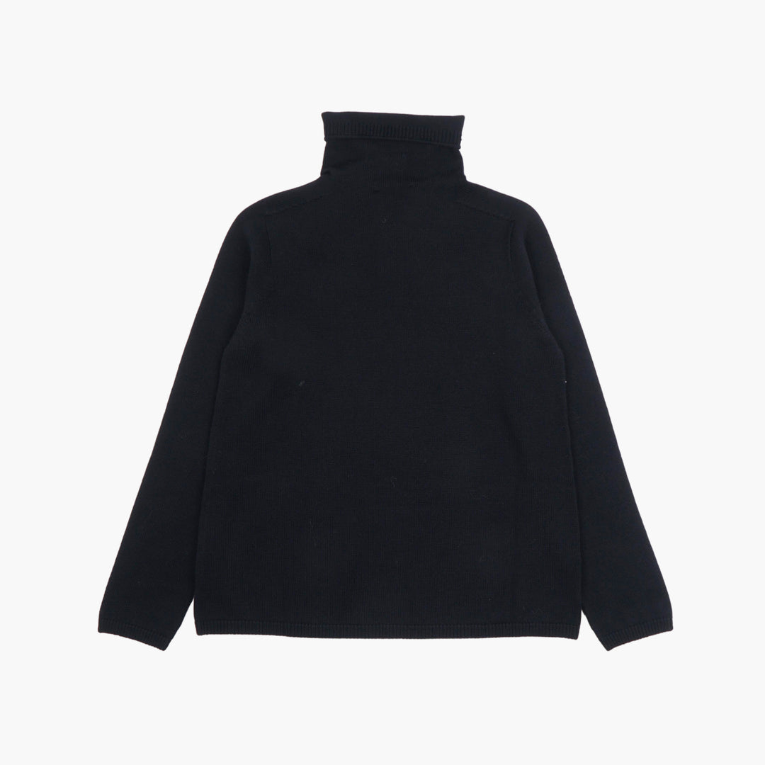 MAX MARA Elegant Black Turtleneck Sweater with Long Sleeves and High-Quality Fabric