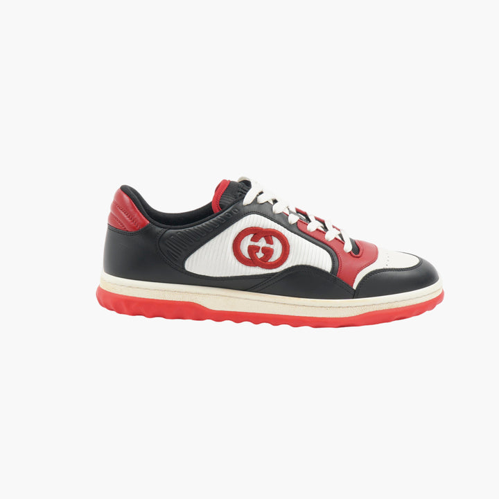 GUCCI Made in Italy Sneakers Black-Red-White Luxury Footwear