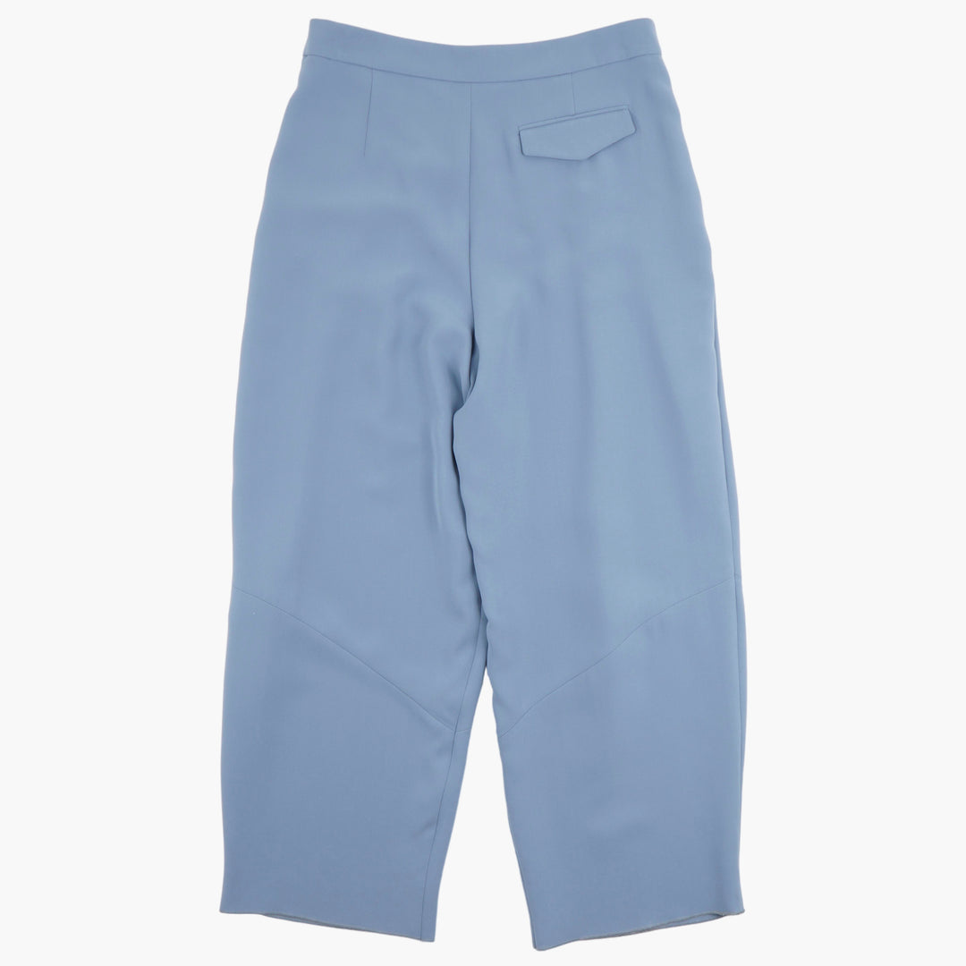 GIORGIO ARMANI Men's Elegant Pleated Pants - Made in Italy, Versatile Blu