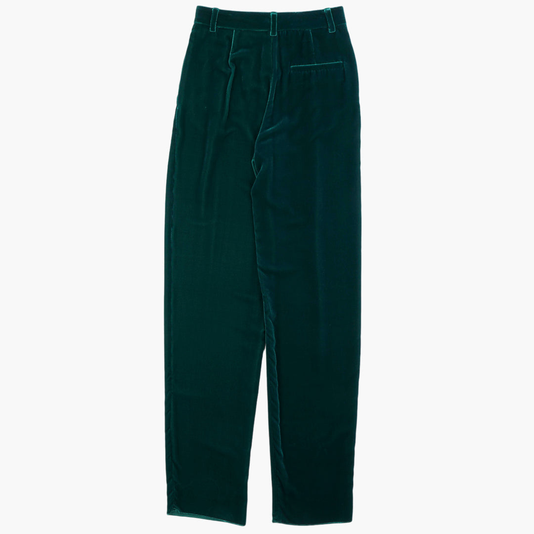 GIORGIO ARMANI Pantaloni eleganti verdi Made in Italy