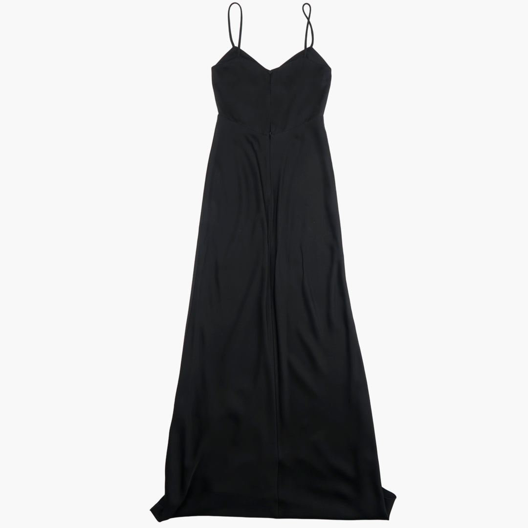 Max Mara Nero Spaghetti Strap Dress - Elegante Moda di Lusso