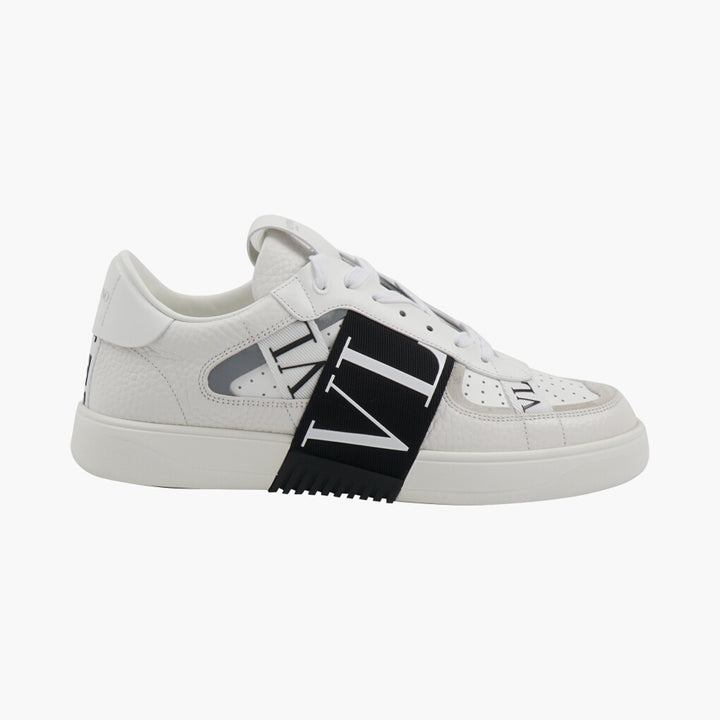 Valentino Men's Bianco VLTN Logo Sneakers