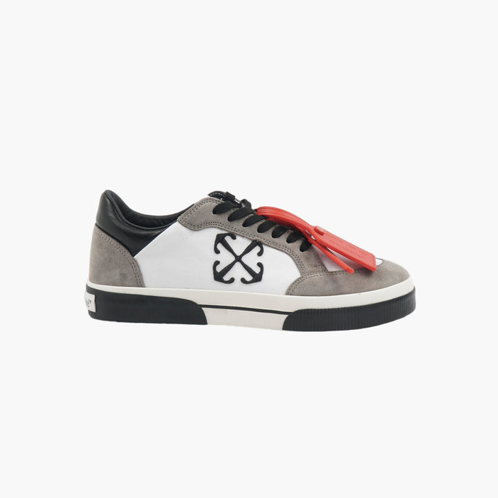 OFF-WHITE Arrow Design White-Grey Sneakers with Zip-Tie Tag