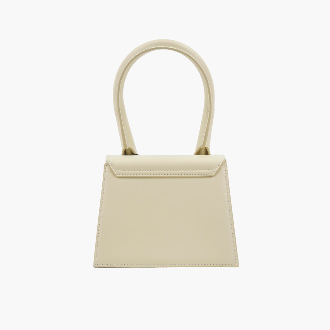 JACQUEMUS Ivory-Gold Handbag – Elegant Minimalist Design