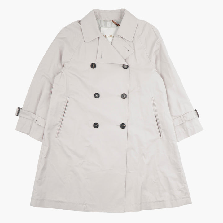 Max Mara Timeless Beige Trench Coat with Adjustable Cuffs