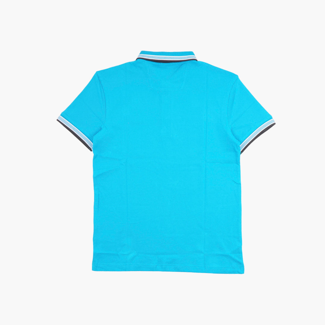 HUGO BOSS Turquoise-Multi Polo Shirt with Embroidered Logo