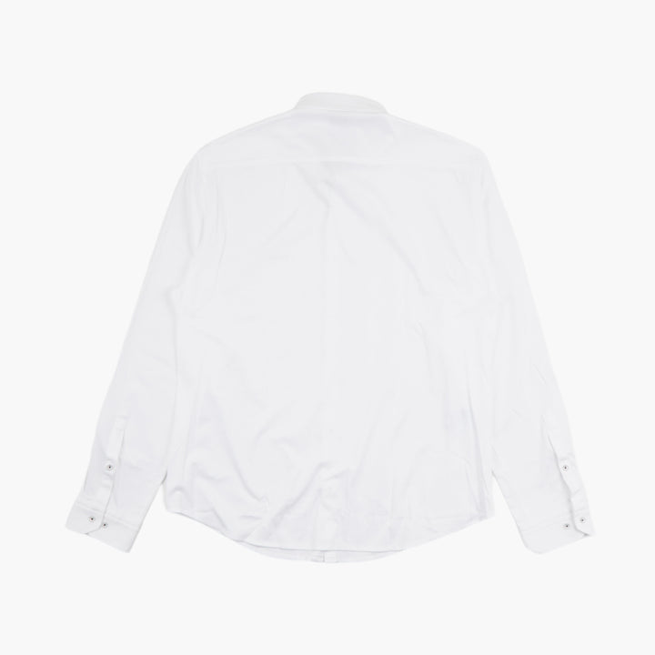 HUGO BOSS Men's Slim-Fit White Dress Shirt with BOSS Logo