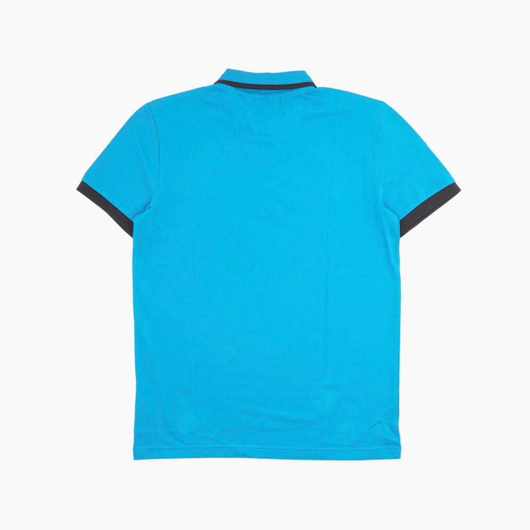 HUGO BOSS Men's Polo Shirt Turquoise-Black Classic Collar with Iconic Logo