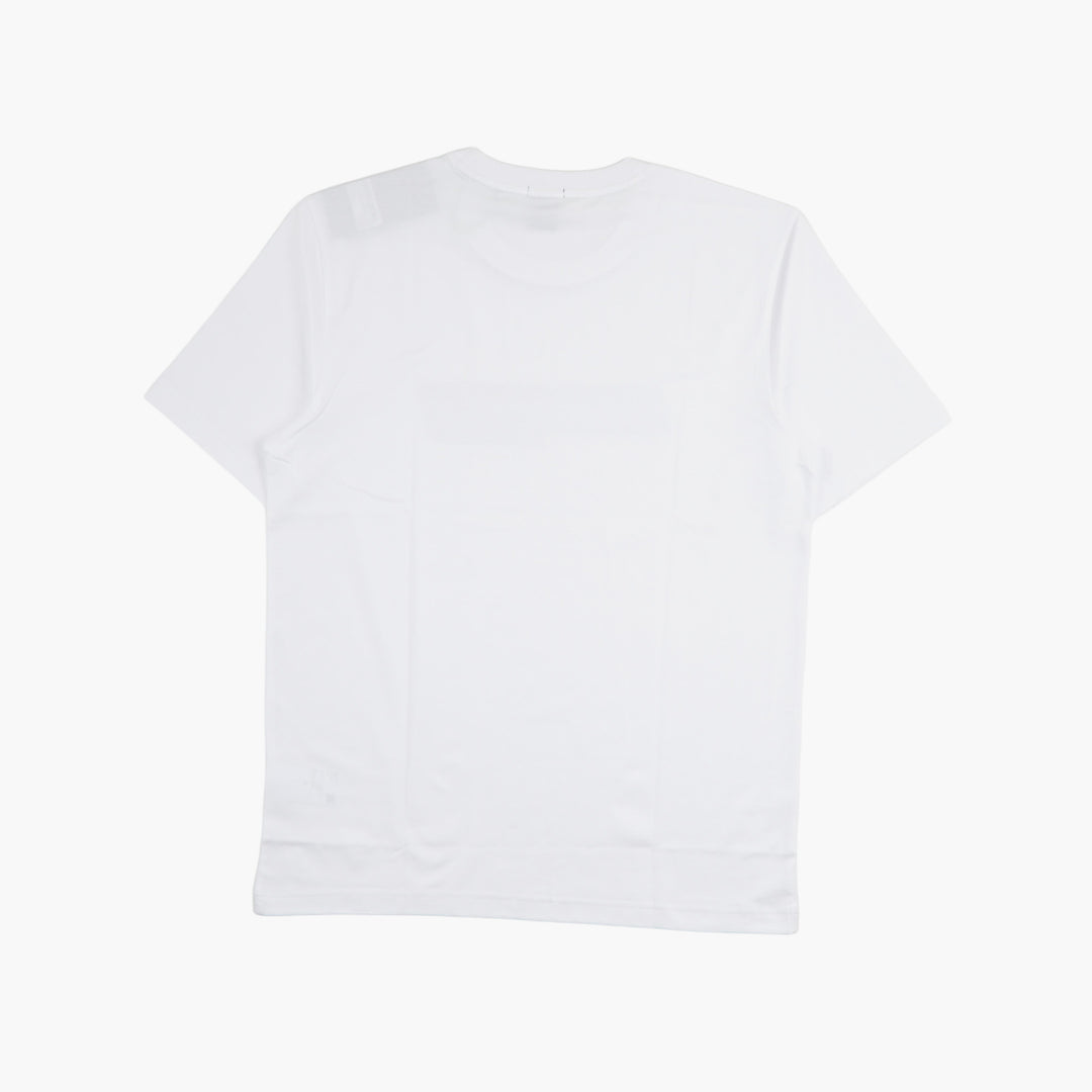 T-shirt minimalista bianca-grigia da uomo HUGO BOSS