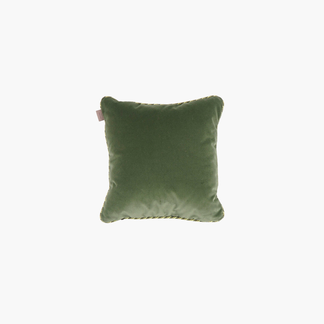 Etro Botanical Design Multi-Color Cushion with Green and Gold Patterns