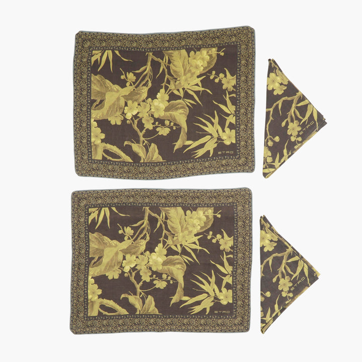 Etro Accessories Green-Multi Floral Design - Elegant and Luxurious Fashion Piece