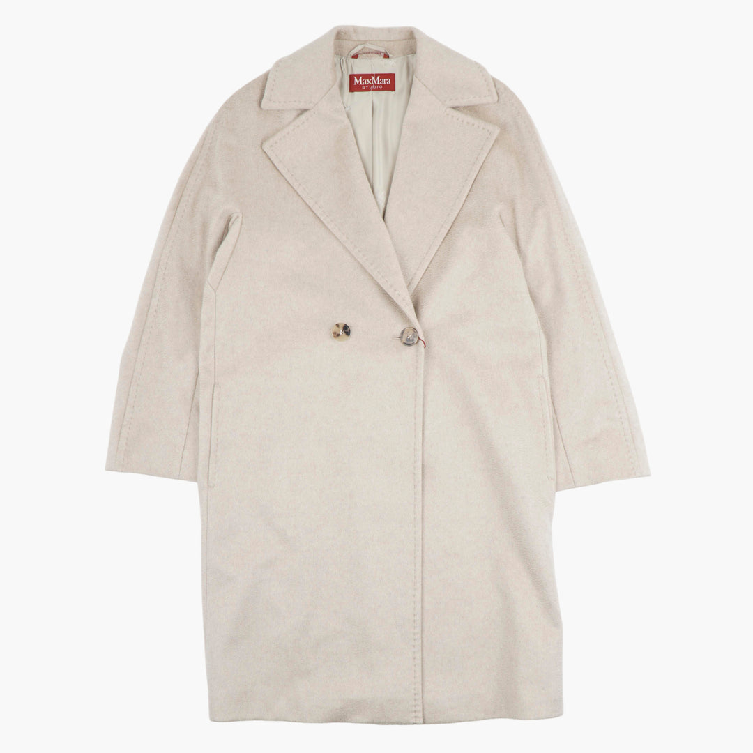 Max Mara Elegante Cappotto Beige - Calore e Stile Lussuosi