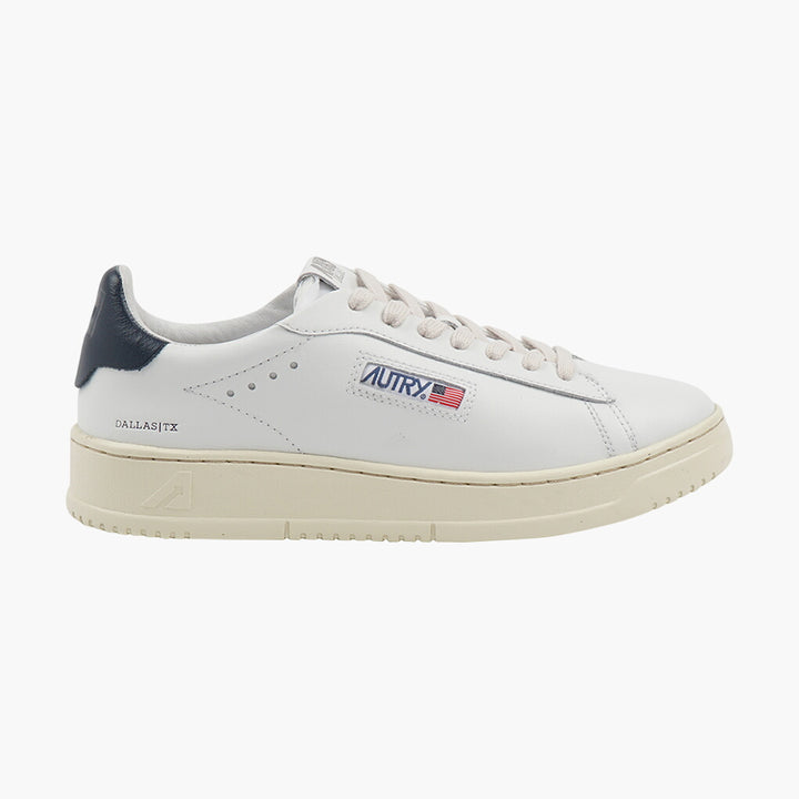 AUTRY White-Navy Leather Sneakers