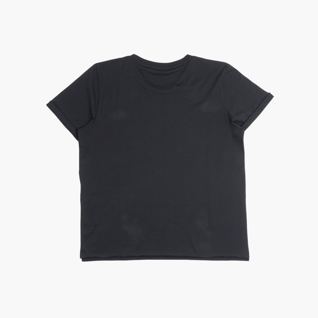 SAINT LAURENT Nero Minimalist Logo T-shirt Made in Italy