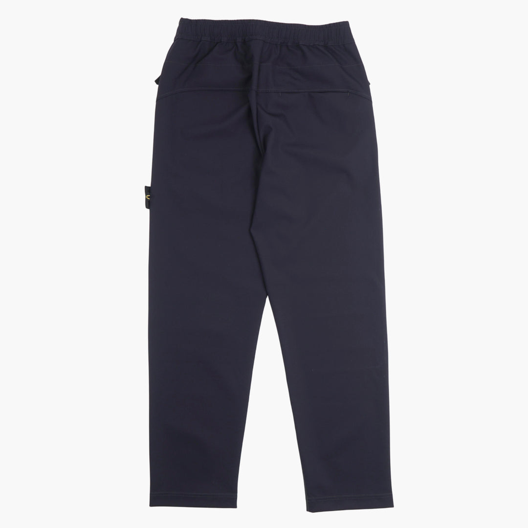 Stone Island Men's Blue Casual Pants with Signature Badge