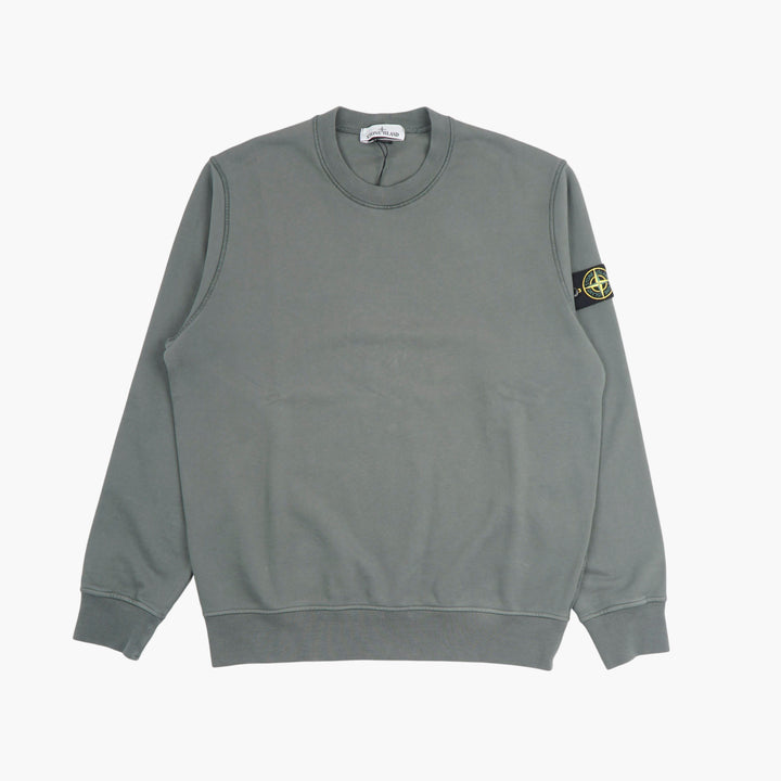 Felpa Stone Island Classic Compass Patch in Verde