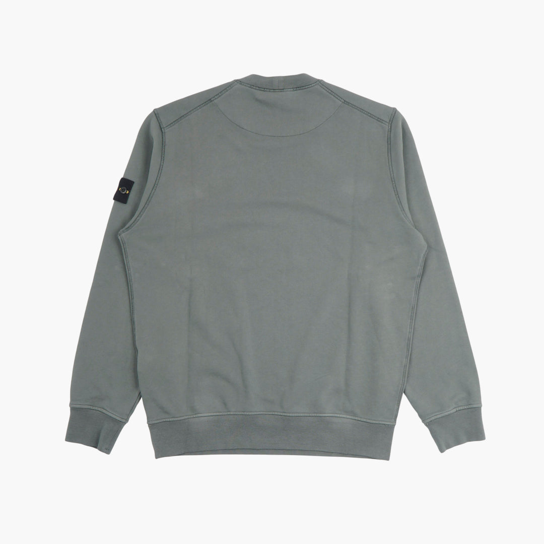 Felpa Stone Island Classic Compass Patch in Verde